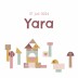 Kaartje meisje blokken | Yara